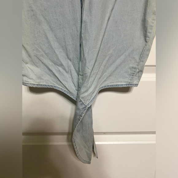 NWT LA Hearts blue sleeveless blouse size XS - Picture 6 of 10